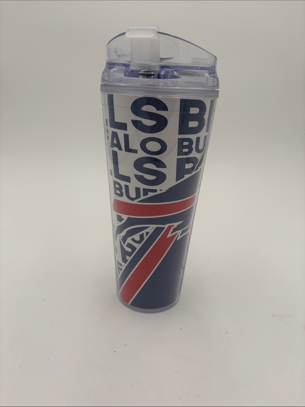 NFL Buffalo Bills Navy Blue and Red Travel Tumbler